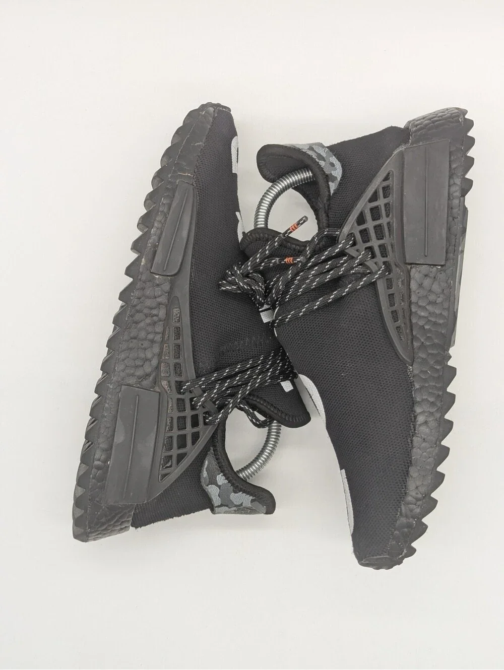 Mens Size 8 Adidas Pharrell Williams YOU NERD BB7603 Human Race NMD Black White